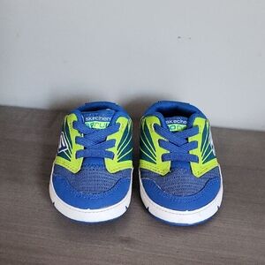 Skechers Go Run Leather Infant Running Shoe Booties Slip On Slipper